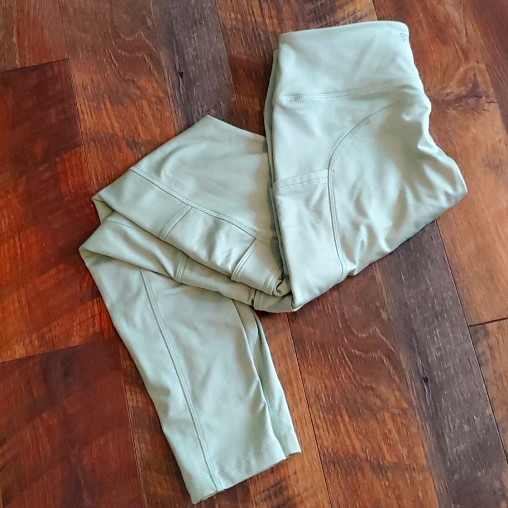 PINK Active Green Leggings With Pockets